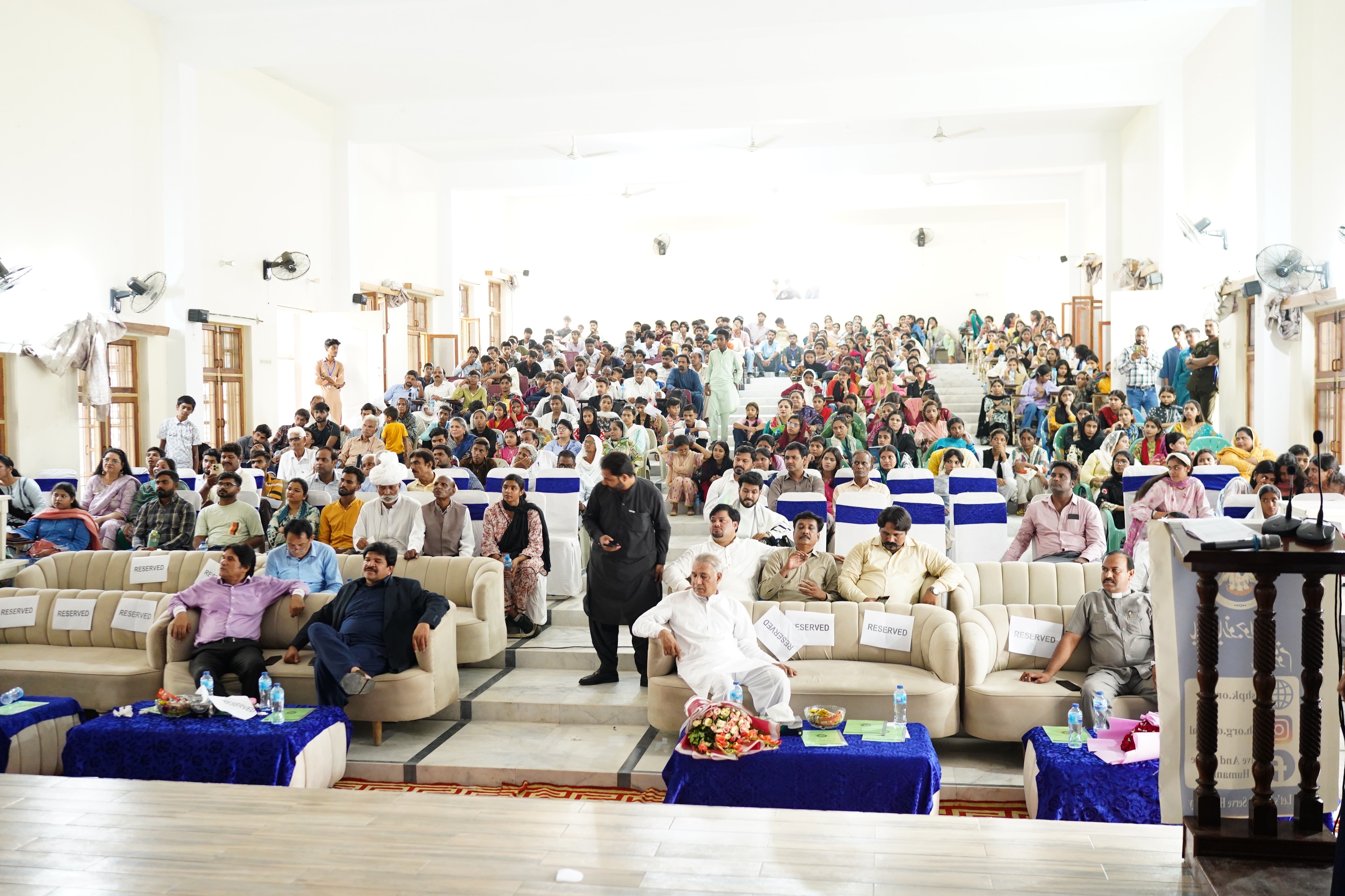 Participants seated during SSH's 2025 youth seminar in Youhanabad.